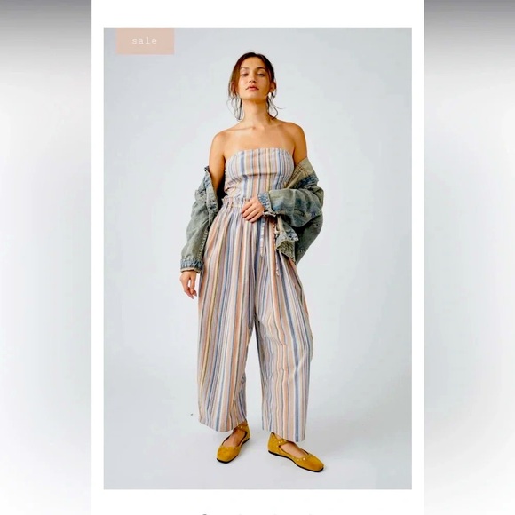 Roaming shores one piece free people Nwt designer strapless revolve boho spring - Picture 1 of 8